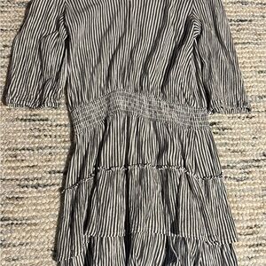 Z Supply Black and White Striped Casual Dress